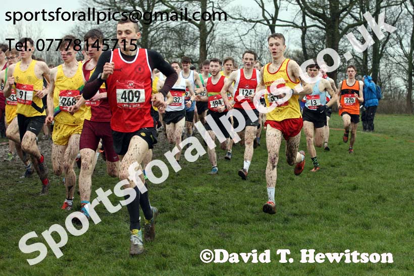 Senior boys 2019 New Balance English Schools Cross Country Champs, Temple Newsam, Leeds. Photo:  David T. Hewitson/Sports for All Pics